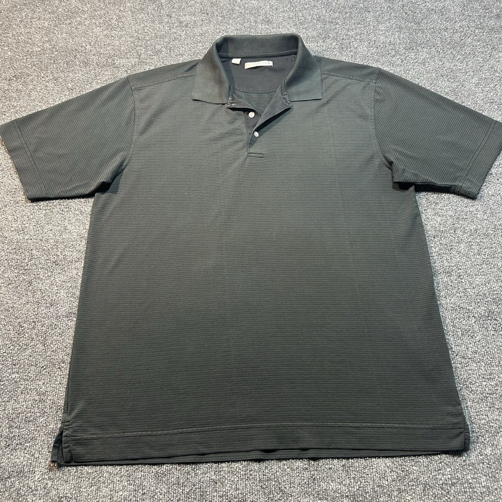 Vintage Cutter & Buck Mens Polo Shirt XL Black Cotton Long Sleeve Casual Golf - Picture 4 of 14